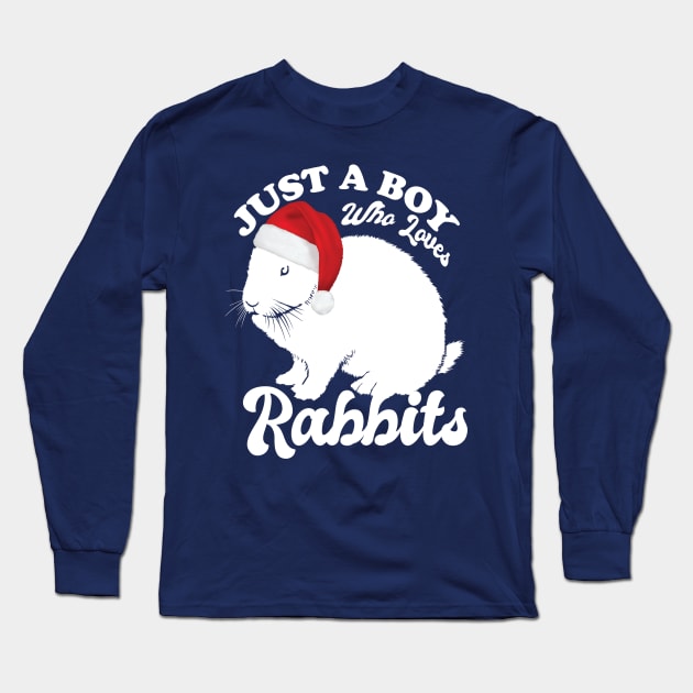 Just a boy who loves Rabbits Long Sleeve T-Shirt by Eteefe